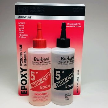 BSI BSI-202 Quick-Cure 5Min Epoxy Bob Smith Ind, 9 oz.