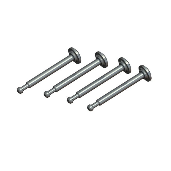 arrma Shock Mount Pin 3x33mm Silver (4)