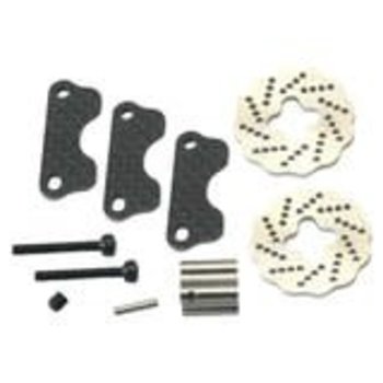 HOT RACING Carbon Dual Steel Wave Brake Jt