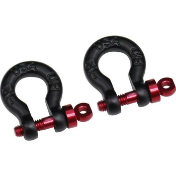 HOT RACING 1/10 Scale Black Tow Shackle D-Rings Gen8
