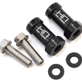 HOT RACING 18mm Wheel Hub Extensions,12mm Hex(2): Scx Wraith