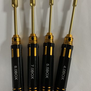 Shadow Hobbies SHDW45.578 BLACK SUPER GRIP HEX SOCKET 4.0,5.5,7.0,8.0 MM