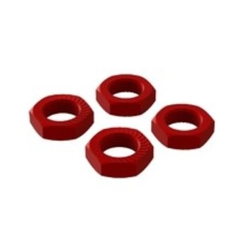 arrma AR310906 Aluminum Wheel Nut 17mm Red (4)