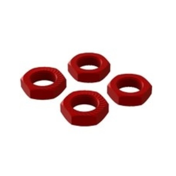 arrma AR310906 Aluminum Wheel Nut 17mm Red (4)