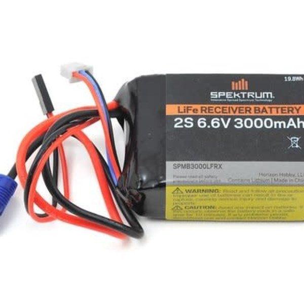 Spektrum 3000mAh 2S 6.6V Li-Fe Receiver Battery