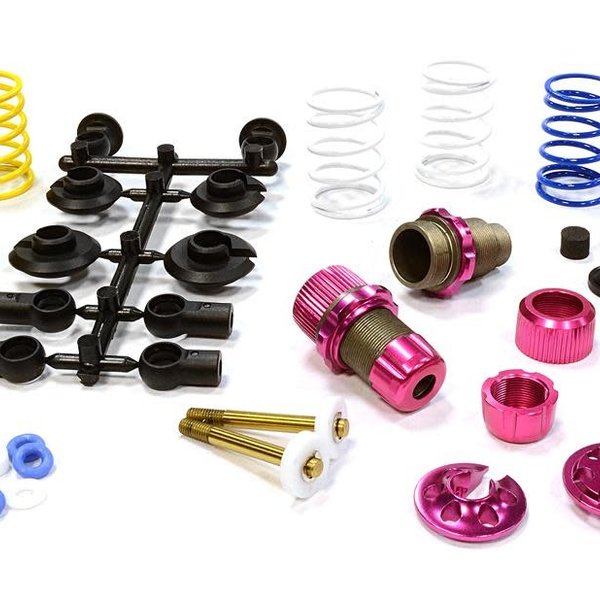 Integy XSR11 Competition 52-55mm Racing Shock (2) for 1/10 Touring Car & Drift Car C25910PINK