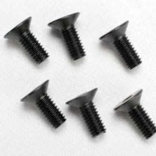 Traxxas 2535 Screws, 4x10mm countersunk machine (hex drive) (6)