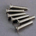 Traxxas Screws, 3x15mm countersunk machine (6)