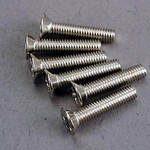 Traxxas Screws, 3x15mm countersunk machine (6)