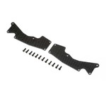 LOSI Front Arm Inserts, Carbon: 8XT
