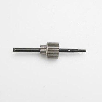 Traxxas Input shaft/ drive gear assembly (18-tooth steel top gear)