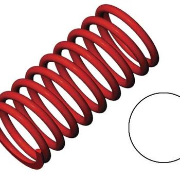 Traxxas Spring, shock (red) (GTR) (2.9 rate white) (1 pair)