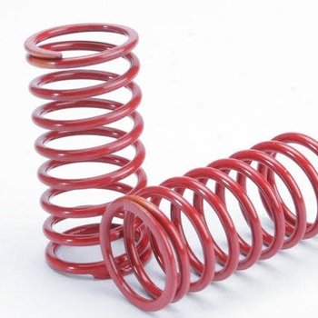 Traxxas Spring, shock (red) (GTR) (3.2 rate orange) (1 pair)