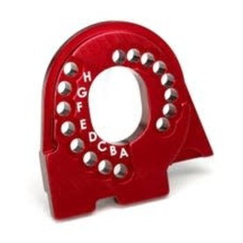 Traxxas Motor mount plate, 6061-T6 aluminum (red-anodized)