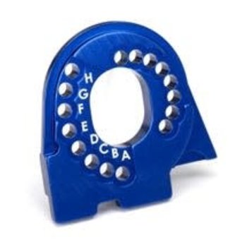 Traxxas Motor mount plate, 6061-T6 aluminum (blue-anodized)