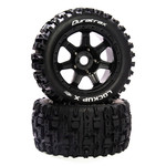 DuraTrax Lockup X Belted Mounted Black 24mm Kraton 8S (2)