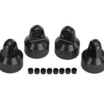 Traxxas Shock caps, aluminum (hard-anodized, PTFE-coated), GTX shocks (4)/ spacers (8)