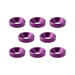 SQUARE Square R/C M3 Aluminum Countersunk Washers, 8mm OD (Silver) 8 pcs. SQ-SGE-15P