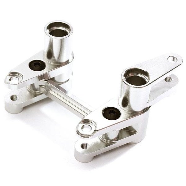 Integy Billet Machined Alloy Steering Bell Crank Set for Traxxas 1/10 4-Tec 2.0 C28427SILVER