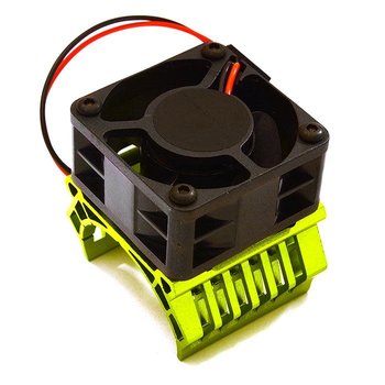 Integy 36mm Motor Heatsink+40mm Fan 16k rpm for 1/10 Slash 4X4, Stampede 4X4, 4-Tec 2.0 C28601GREEN