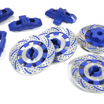 Integy Realistic Scale Alloy Brake Disc Set for Traxxas 1/7 Unlimited Desert Racer C29871BLUE New Item
