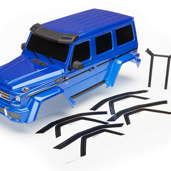 Body, Mercedes-Benz G 500 4x4_, complete (blue) (includes rear body post, grille, side mirrors, door handles, & windshield wipers)