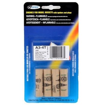 Estes A3-4T Model Rocket Engines (4pk)