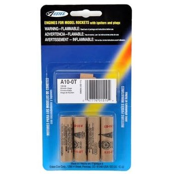 Estes A10-0T Model Rocket Engines (4pk)
