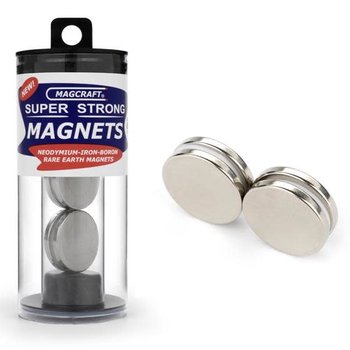 1"x1/8" Rare Earth Disc Magnets (4)