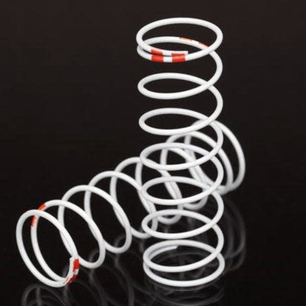 Traxxas Spring, shock, white (GTR xx-long) (0.711 rate orange) (1 pair)