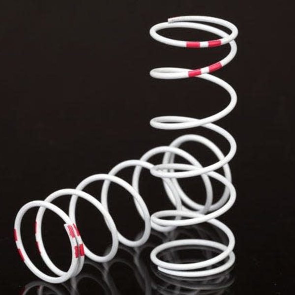 Traxxas Spring, shock, white (GTR xx-long) (0.884 rate pink) (1 pair)