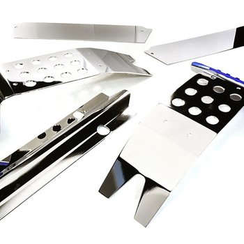 Integy Metal Complete Skid Plate Kit for Traxxas X-Maxx 4X4 C27189BLUE