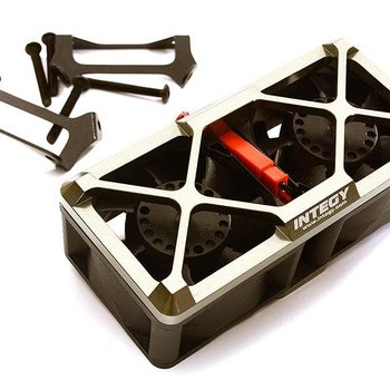 Integy Ultra High Speed Twin Cooling Fan Kit 17k rpm for Traxxas X-Maxx C28697GREY