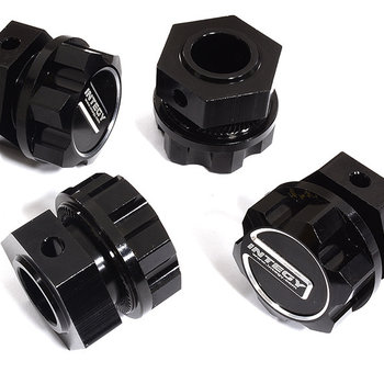 Integy Billet Machined Wheel Adapters for Arrma 1/5 Kraton 4X4 8S BLX Speed Monster C30175BLACK