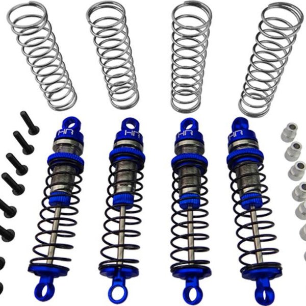 HOT RACING Threaded Aluminum Shocks (Blue):Latrax Rally,Teton