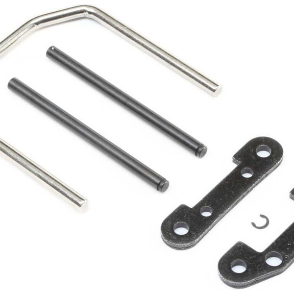LOSI Front Hinge Pin and Brace Set: Super Baja Rey