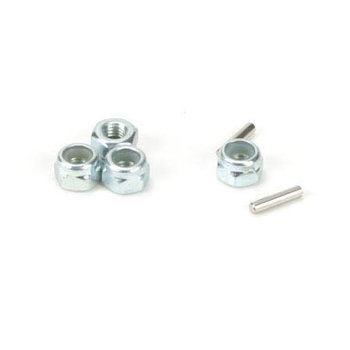 LOSI Wheel Nuts & Drive Pins: Mini-T