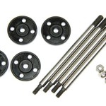 LOSI Fr/Rr Shock Shaft & Piston Set: 1:5 4wd DB XL