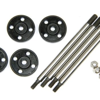 LOSI Fr/Rr Shock Shaft & Piston Set: 1:5 4wd DB XL