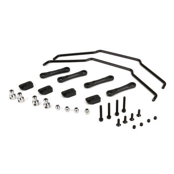 LOSI Front & Rear Sway Bar Kit: 1:5 4wd DBXL