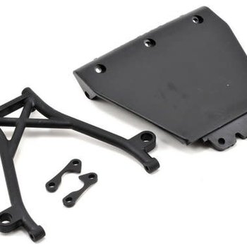 LOSI Front Skid Plate,Bumper Brace & Spacers: 5IVE-T