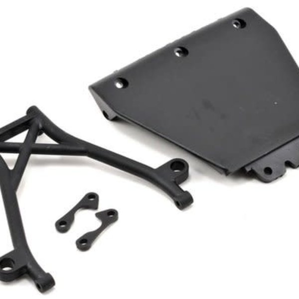 LOSI Front Skid Plate,Bumper Brace & Spacers: 5IVE-T