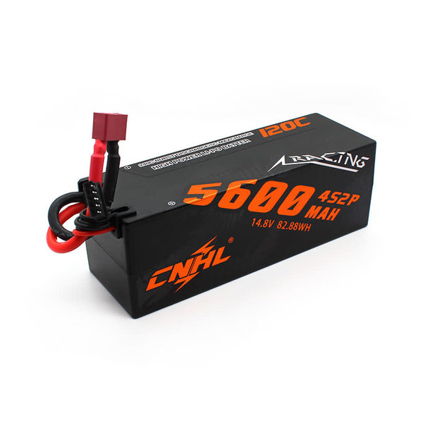 5600MAH 14.8V 4S 120C Lipo Battery Hard Case with Deans Plug