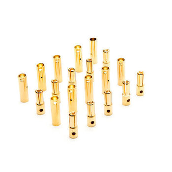 Shadow Hobbies SHDWMF4MM    Gold Bullet Connector Set, 4mm (10)