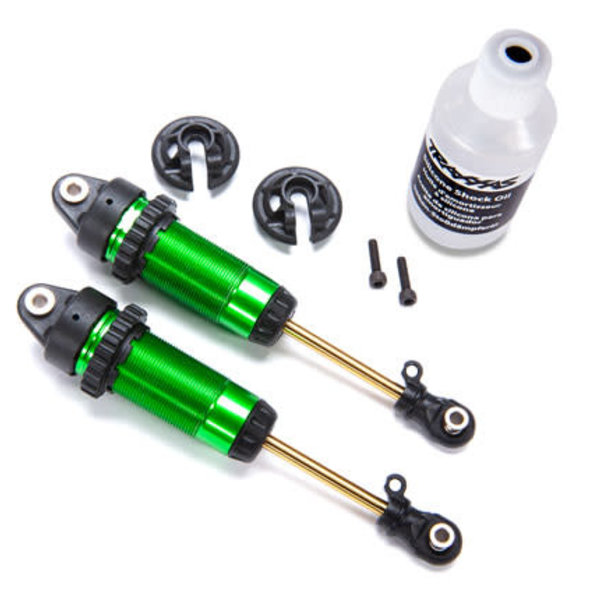 Traxxas Shocks, GTR xx-long green-anodized, PTFE-coated bodies with TiN shafts (fully assembled, without springs) (2)