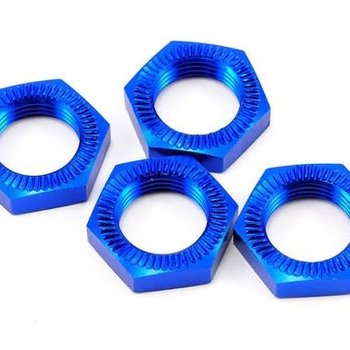 LOSI Wheel Nuts, Blue Anodized (4): 5IVE-T, MINI WRC