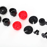 Traxxas Tail lights (2)/ tail light mounts (4) / exhaust tips (2)/ exhaust tip mount (1)/ 3x10 flat-head screws (2)/ 3x8 BCS (2)