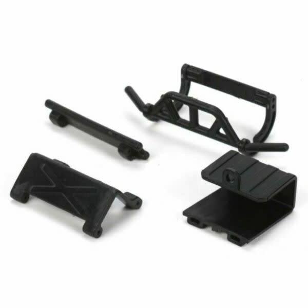LOSI Fr/RBumpers,BattDoor&Tray:Mc4X4