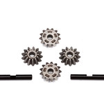 Traxxas Gear set, center differential (output gears (2)/ spider gears (4)/ spider gear shaft (2))