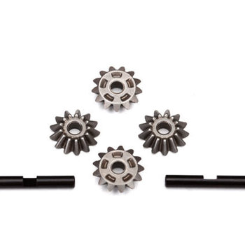 Traxxas Gear set, center differential (output gears (2)/ spider gears (4)/ spider gear shaft (2))